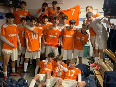 Allievi B nello spogliatoio